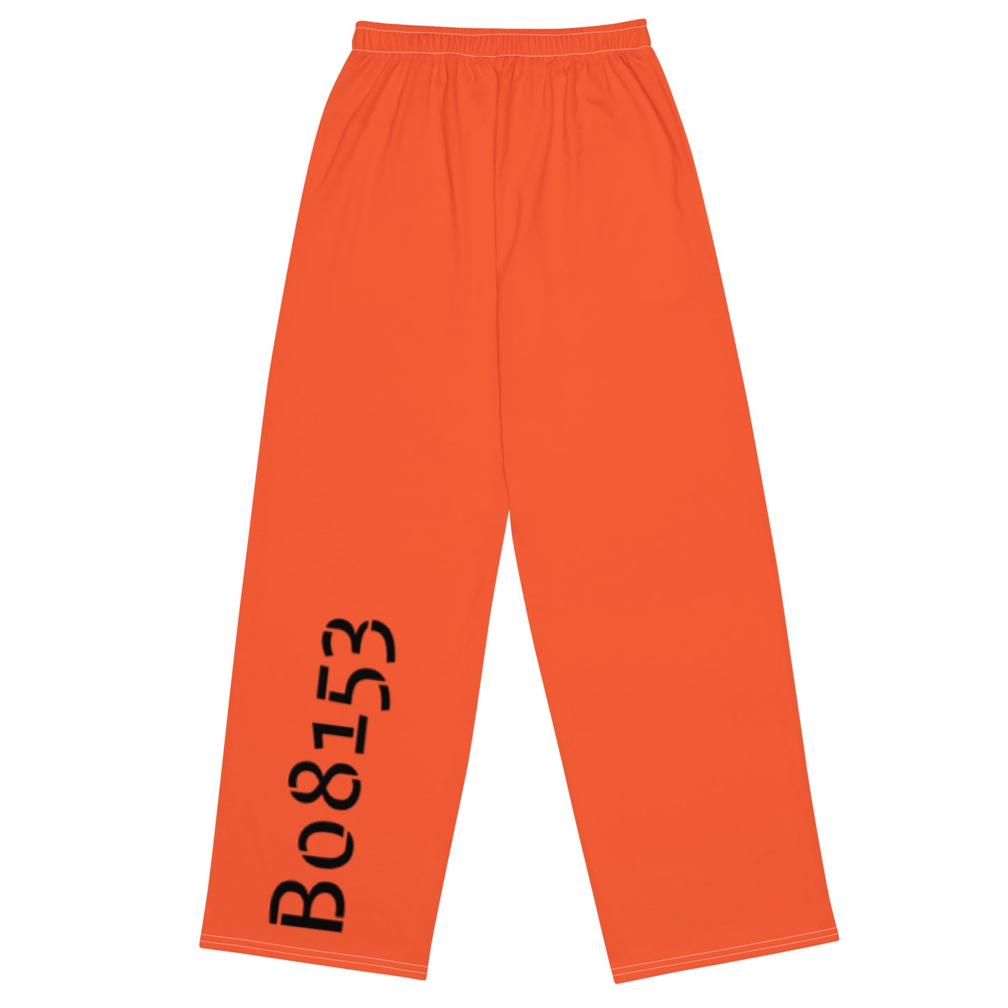 Model B08153L (orange) - unisex wide-leg pajama pants