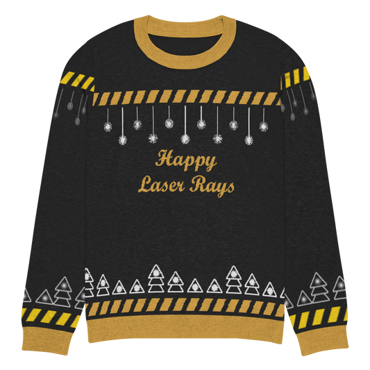 Ugly - Knitted Crew Neck Sweater - Happy Laser Rays