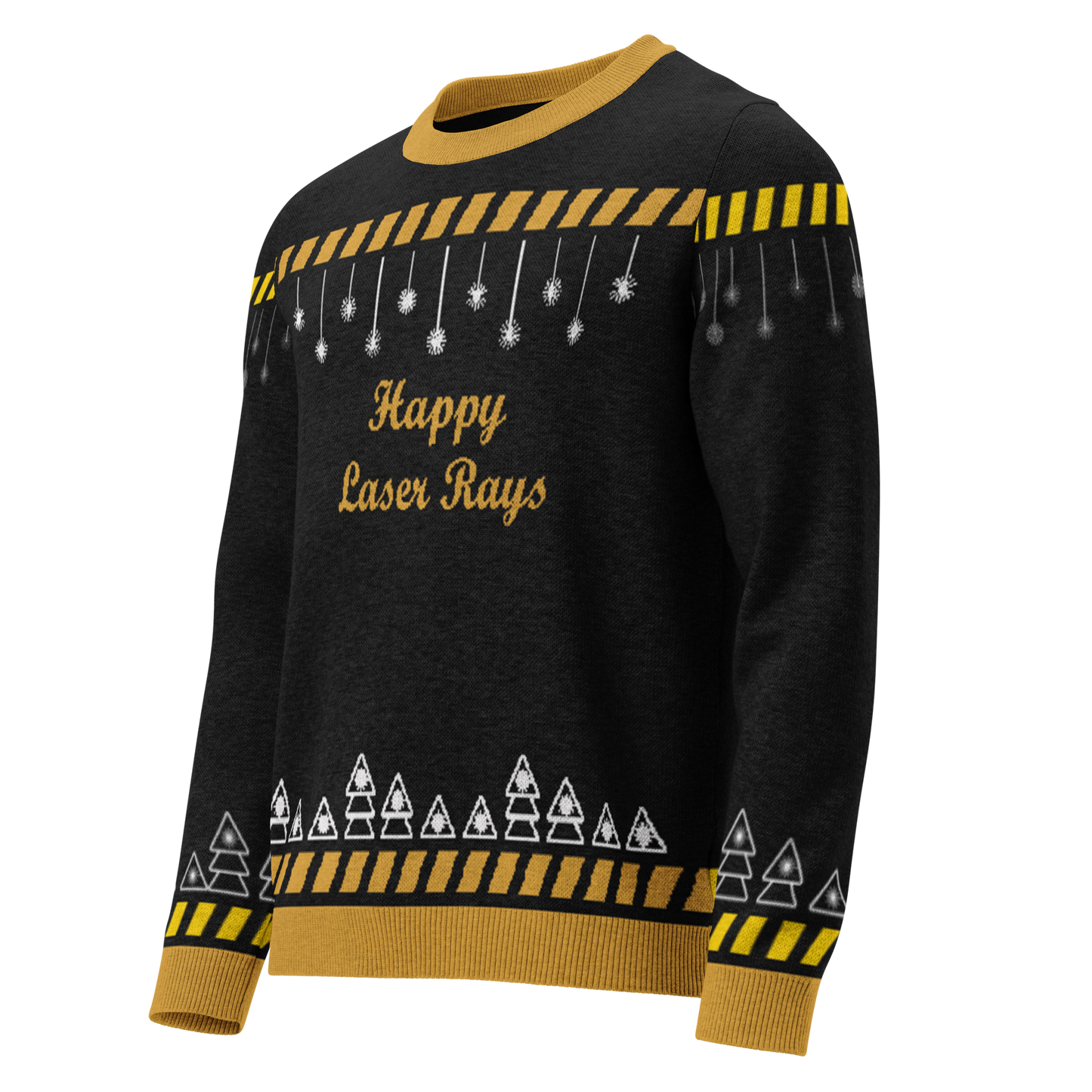 Ugly - Knitted Crew Neck Sweater - Happy Laser Rays