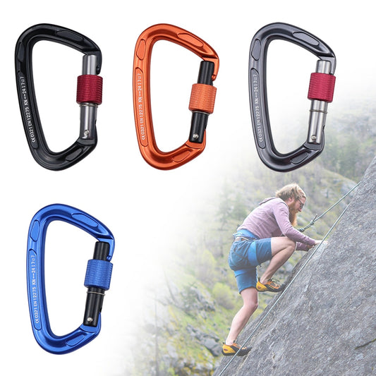 24KN/25KN Aluminium Carabiner with Auto Lock D-ring Buckle