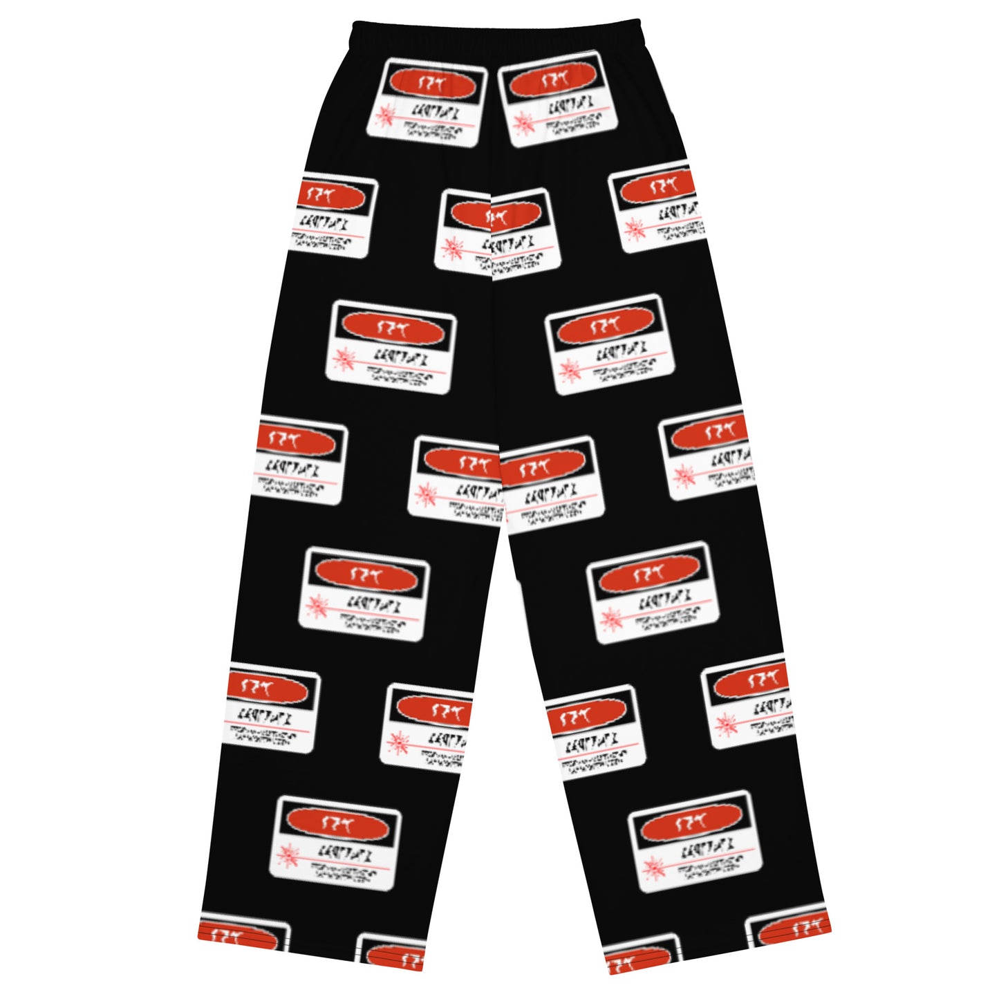 Danger! Laser Radiation (Klingon) - unisex wide-leg pajama pants