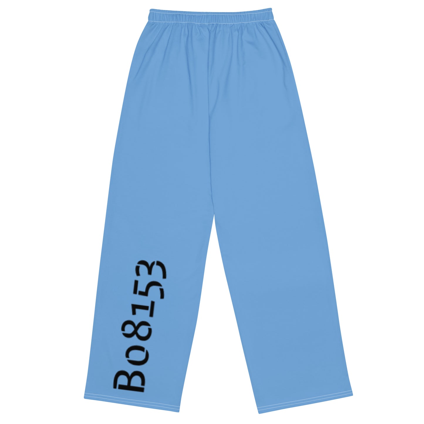 Model B08153L (blue) - unisex wide-leg pajama pants