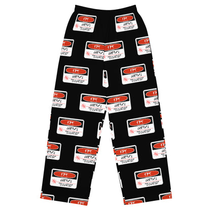 Danger! Laser Radiation (Klingon) - unisex wide-leg pajama pants