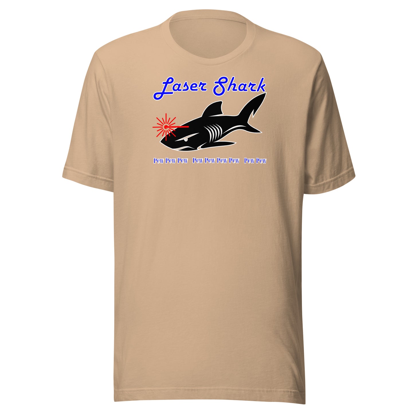 Laser Shark - Pew, Pew, Pew - Unisex t-shirt